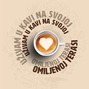 Uživaj u kavi na </br>svojoj omiljenoj terasi